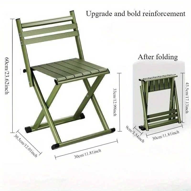 Outdoor portable folding, thick chair, dual-purpose fishing, Magza small, camping barbecue stool