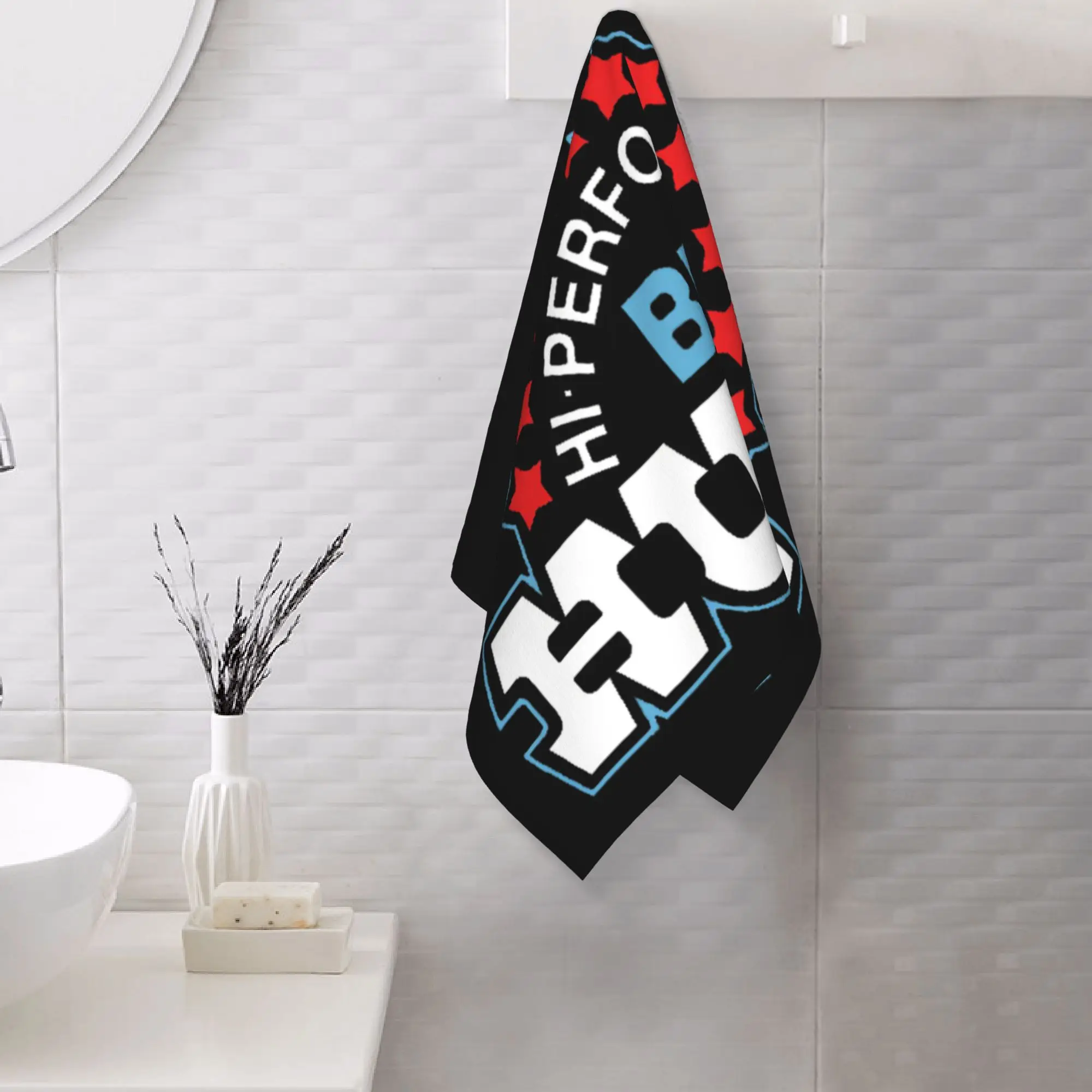 Custom Hutch Hi-Performance BMX Red White Blue Black Tim Judge Soft Face Towel Quick Dry Pool Bath Cotton Towels Breathable