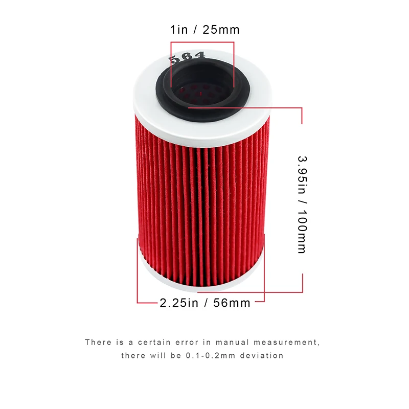 1 pc or 2 pcs High Premium Cartridge Oil Filter for CAN-AM SPYDER GS 2008 2009 SPYDER RS 2009-2012 SPYDER RT 2010 2011 2012 2013 - view 6