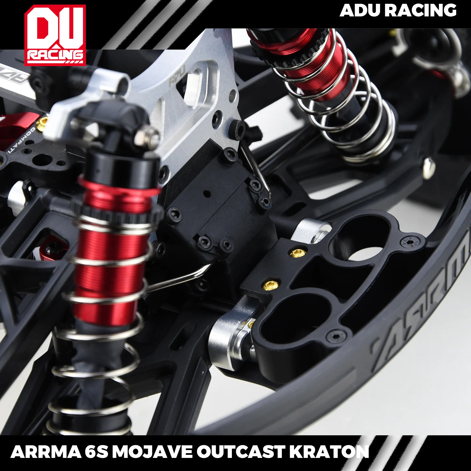 ADU RACING 7076-T6 FRONT SUSPENSION MOUNT FOR ARRMA 6S MOJAVE KRATON OUTCAST TALION