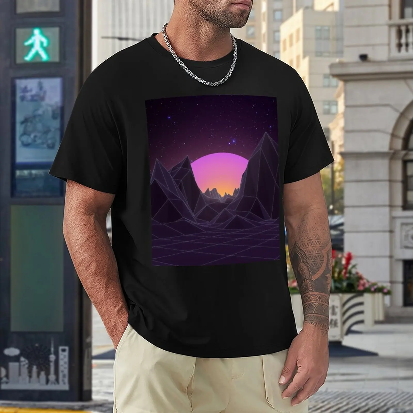 80s Retro Vaporwave T-Shirt tees custom t shirt t-shirts man summer clothes mens tall t shirts