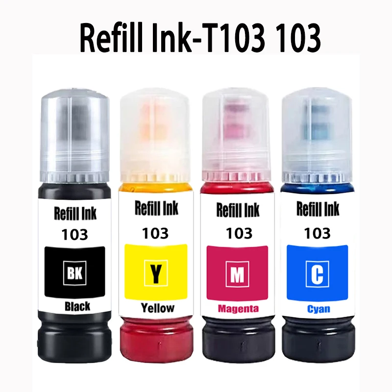 T103 103 104 Nachfülltinte für Epson EcoTank L1110 L3100 L3110 L3111 L3116 L3150 L3151 L3156 L3160 5190 Desktop-Drucker
