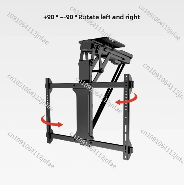 

Adjustable Remote Control Retractable Motorized Lift Flip Down Pitched Roof Ceiling Folding Electric TV Wall Bracket Mount