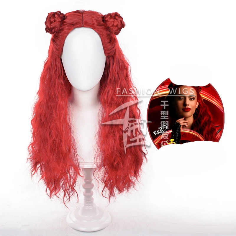 Descendants 4: Rise of Red Cosplay Wig Braided Hair 70cm Long Synthetic Wigs Heat Resistant For Girls Boys Halloween