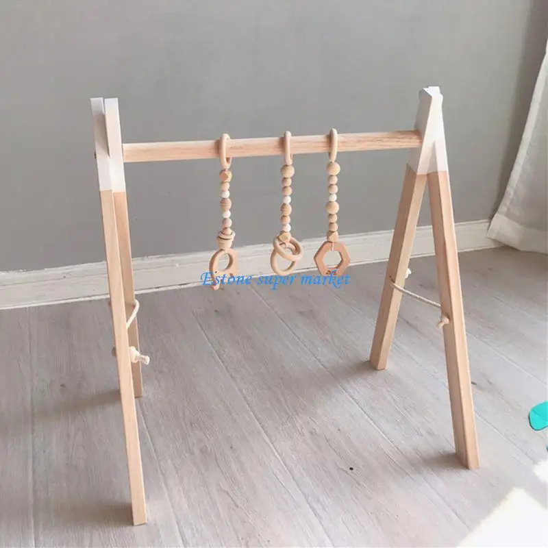 090B Baby Fitness Rack Nordic Einfache Holz Kinderzimmer Dekorationen Neugeborenen Kinder