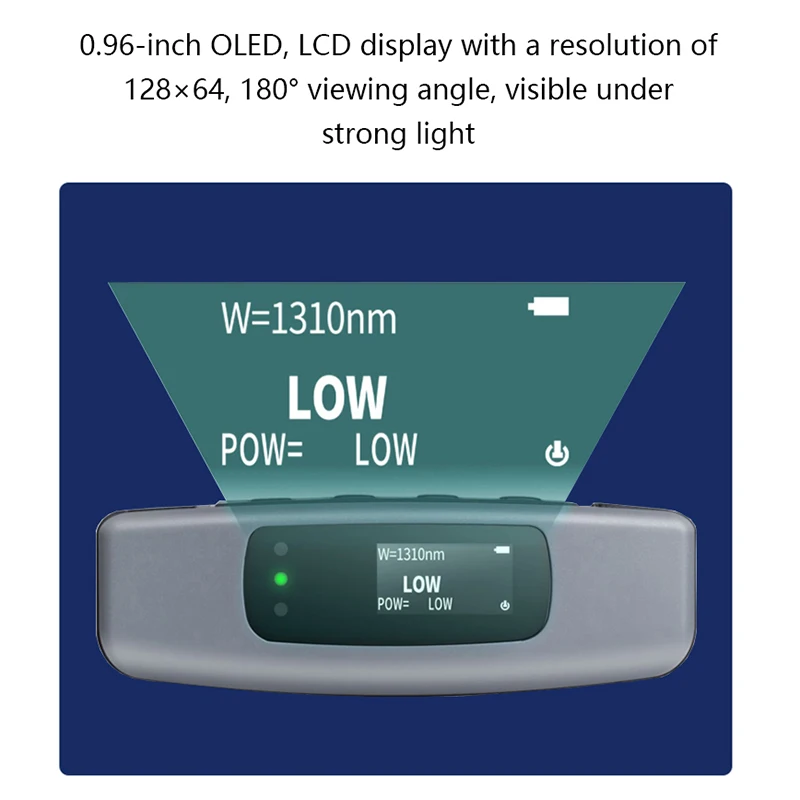 Fiber Optical Tester Power Meter with Visual Fault Locator Red Light Laser Source VFL OPM Multimeter