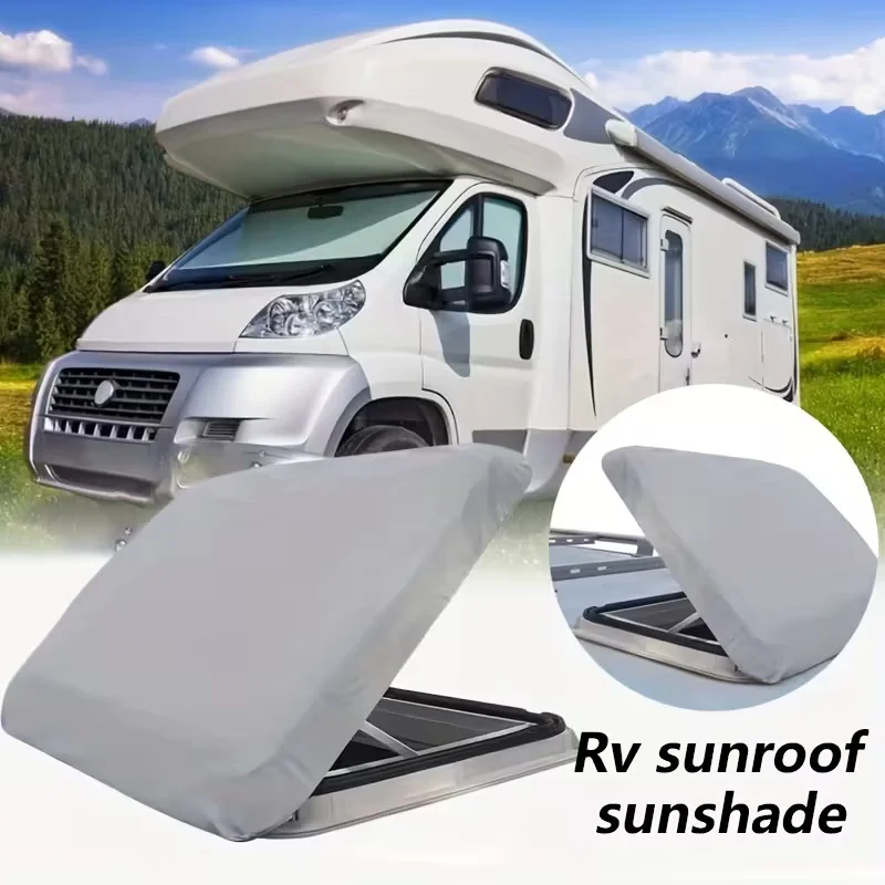 

RV Sunshade Cover Elastic Design Fit For Campers & Trailers Durable Oxford Cloth Easy Installation Vehicle Sun Protection