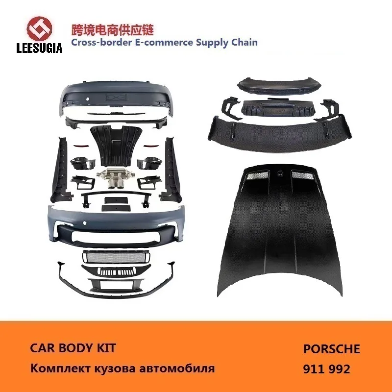 

LEESUGIA face-changing PP with dry carbon surround kit for Porsche 911 992 upgraded GT3