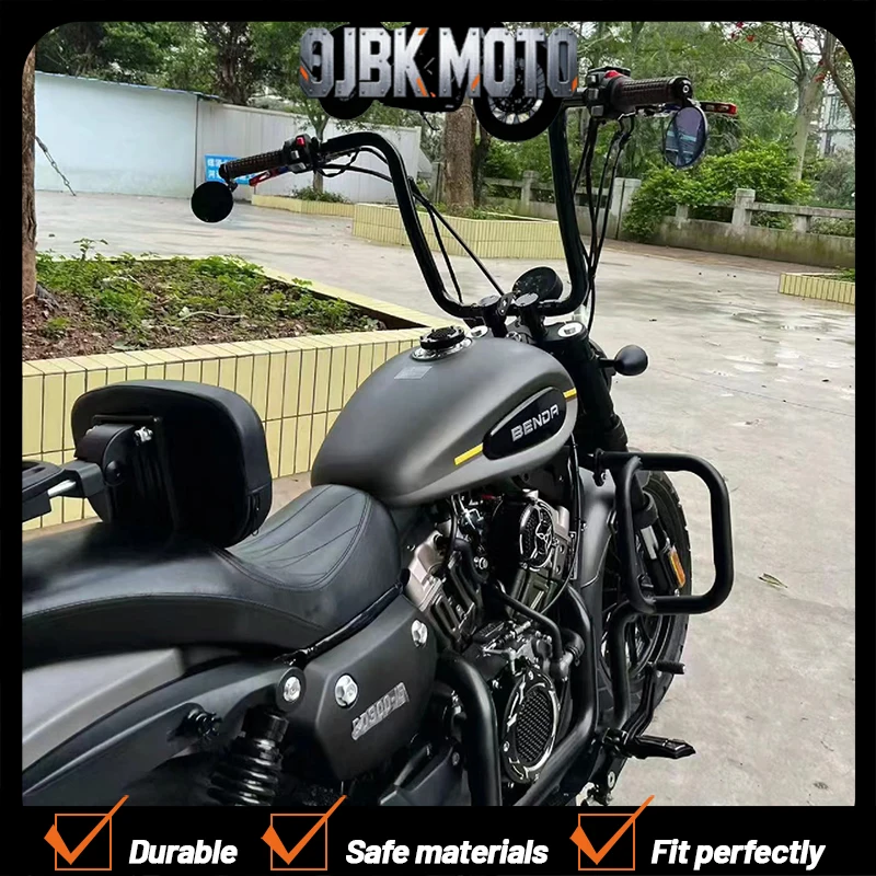 Manillar de motocicleta de 22 mm de grosor, tipo Ape Hanger, 82 cm de longitud, compatible con KEEWAY-BENDA V302 C, manubrios para motos