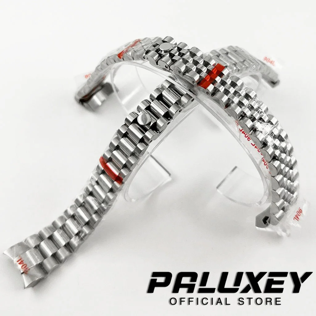 Высококачественный 17 мм 904L президентский браслет для часов, однотонный браслет из нержавеющей стали для 31 мм NH05 NH06 чехол