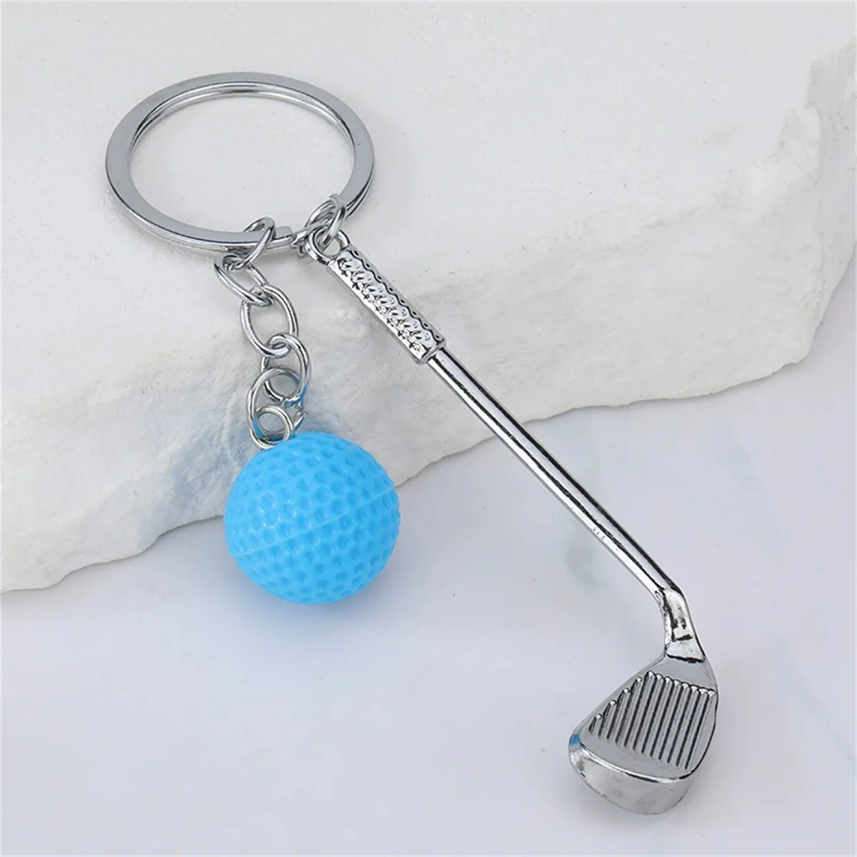 Simulations-Golf-Schlüsselanhänger-Tasche, personalisierter Anhänger, Mini-Sportausrüstung, Ballzubehör, Freundschafts-, Paar-, Party- und Urlaubsgeschenk – Detail 7