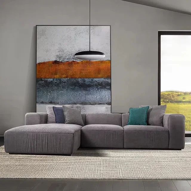 

# V Итальянская роскошная мебель для гостиной Модульный угловой диван Современный модульный роскошный итальянский диван Ткань Цельный комплект Секционный диван