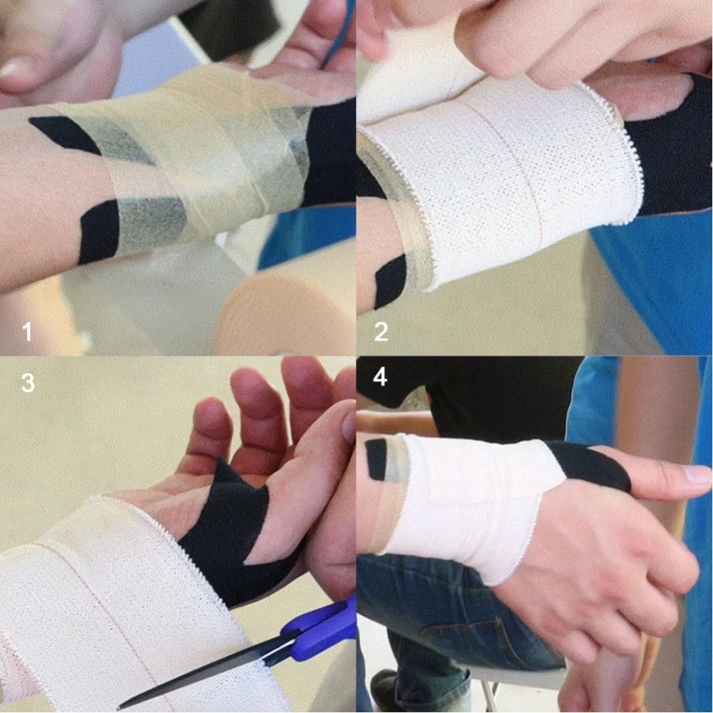 

Cotton Strain Injury Jagged Bandage Care Sticker Self-adhesive NO Sticky Residue Adhesive Tape Bandage Aid Bandage Sports Tape