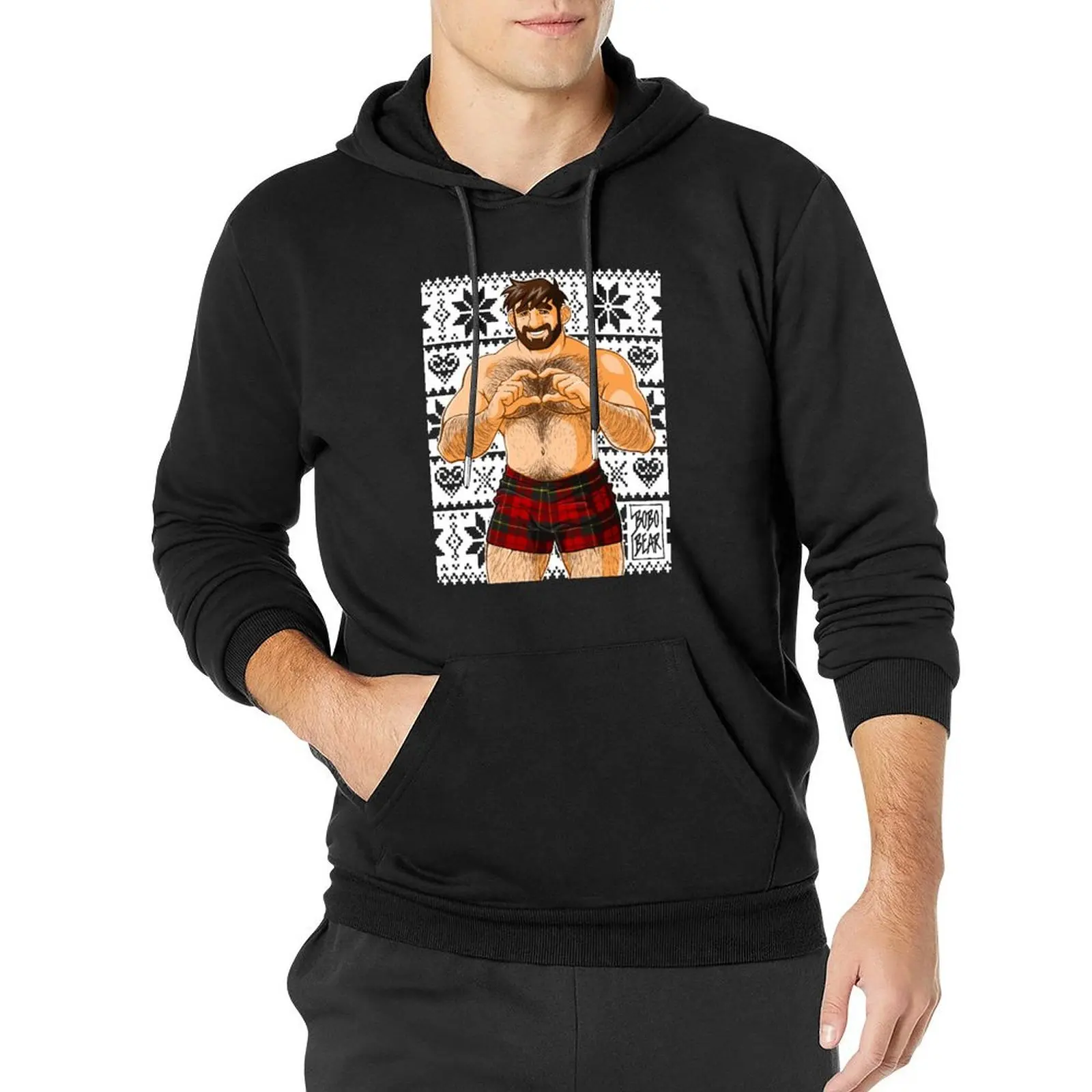 

ADAM LOVES XMAS TIME Pullover Hoodie men wear anime clothing anime clothes winter clothes hoody