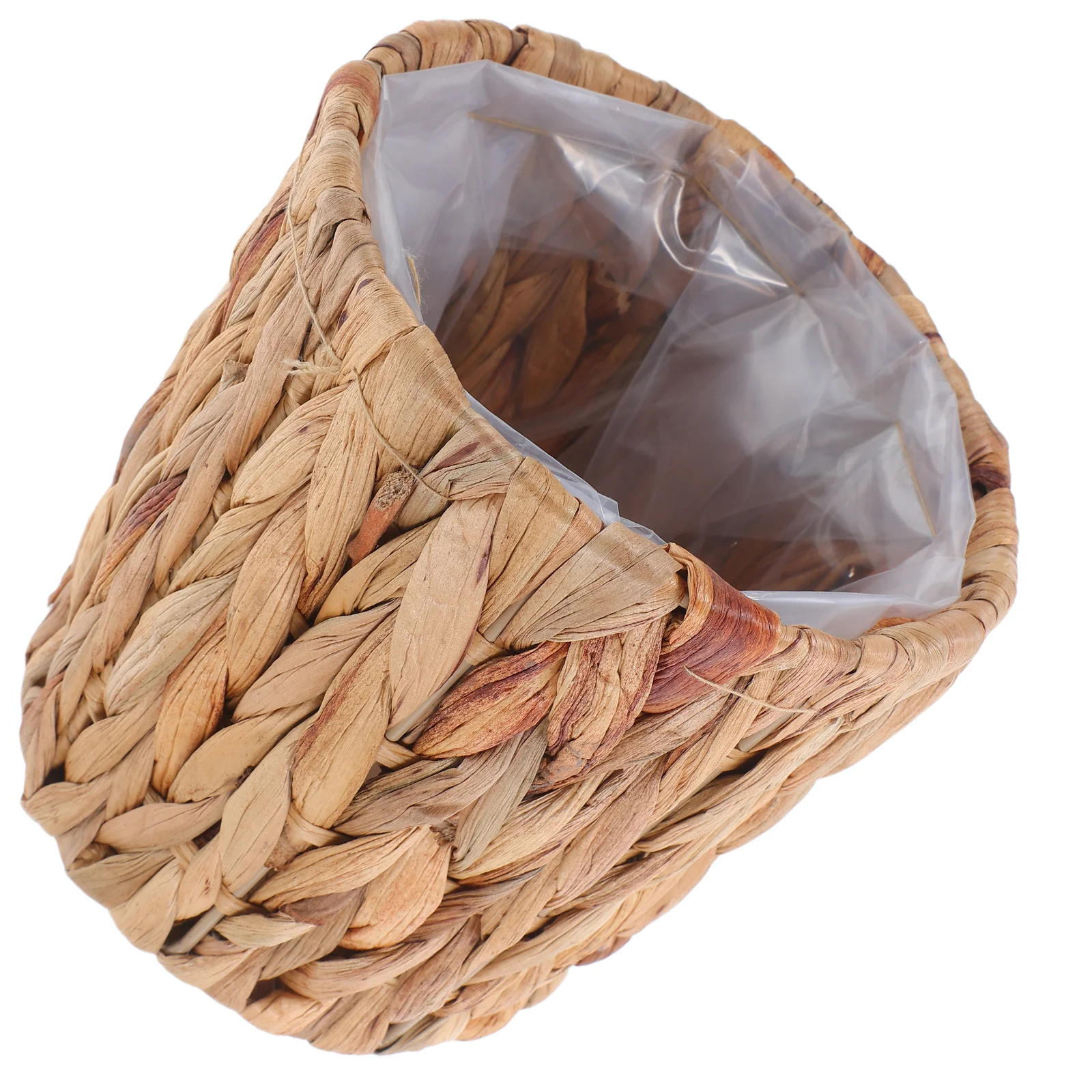 

15X15Cm Grass Woven Storage Basket Handmade Seagrass Flower Pot For Indoor Plants Decorative Planter Organizer Lightweight