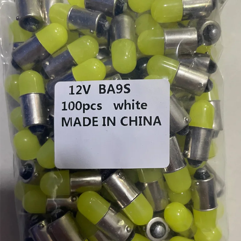 100 قطعة الحرارة دائم T11 363 BA9S COB 30MA الجولة ثلاثية الأبعاد Led T4W 1 SMD سيارة LED أضواء لمبة تصفيف السيارة إسفين الجانب ضوء المصباح الكهربي 12 فولت #1