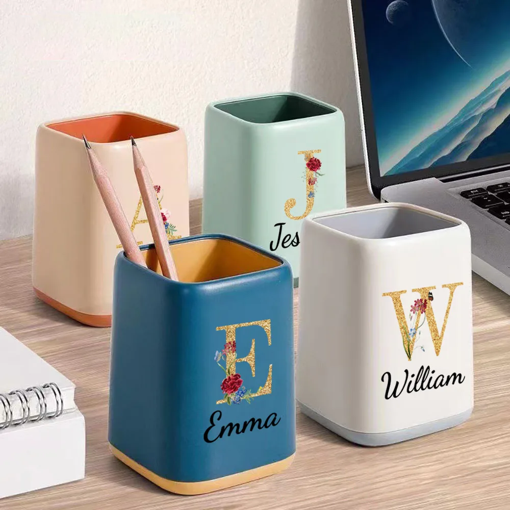 Personalized pen holder,printed desktop storage box,original gift for her,corporate gifts,Teacher's Day gifts,reward for student