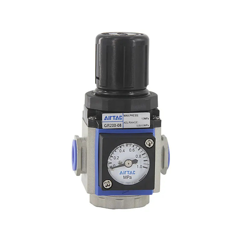 

AirTac Pneumatic Pressure Regulating Valve GR200-08 Air Ppressure Reducing Valve GR300-10 Adjustable