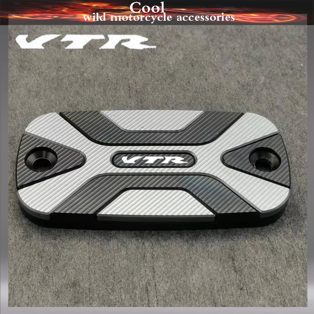 Motorcycle Accessories CNC Front Brake Reservoir Fluid Tank Cover Oil Cup Cap For Honda VTR 1000 F Firestorm  VTR1000F