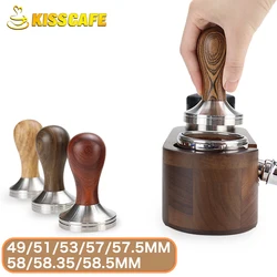 Coffee Tamper Stainless Steel Base For 51MM 58MM 54MM Breville Portafilter Barista Espresso Home Coffee Accessories Corner Tool