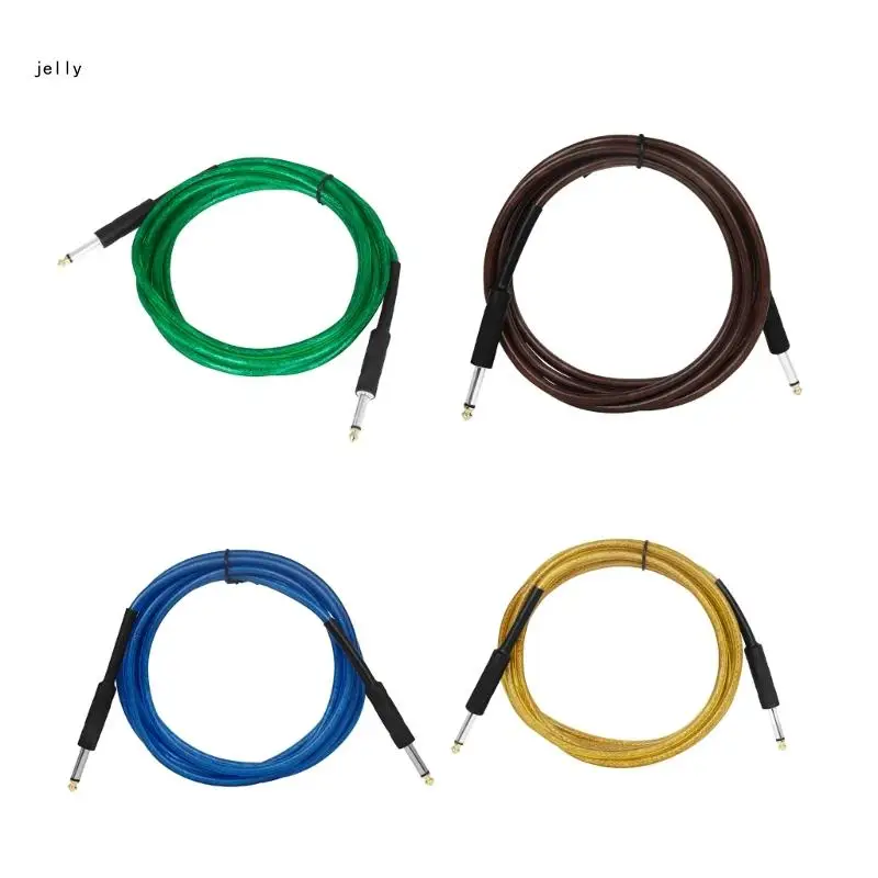 

448C 6.35mm Cable Plugs (Male to Male) for Guitar, Bass, Keyboard, and Sound Mixing