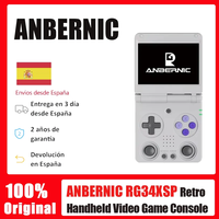 ANBERNIC RG34XXSP Flip Handheld Console 3.4'' IPS Screen Linux 64-bit 64G 5000+ Games Supports 5G WIFI HD-MI TV Output Streaming