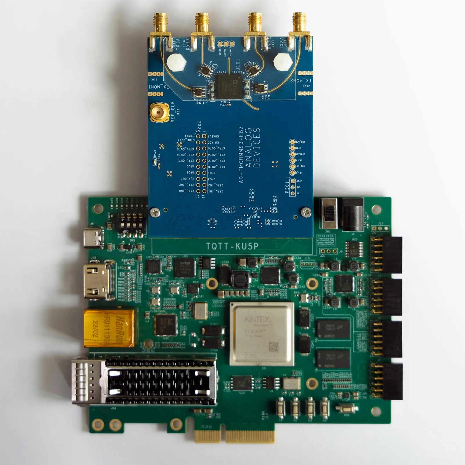 HamGeek XCKU5P ontwikkelbord FMCPCIE3.0 HDMI-compatibel 100G Gigabit Ethernet voor FPGA-ontwikkeling
