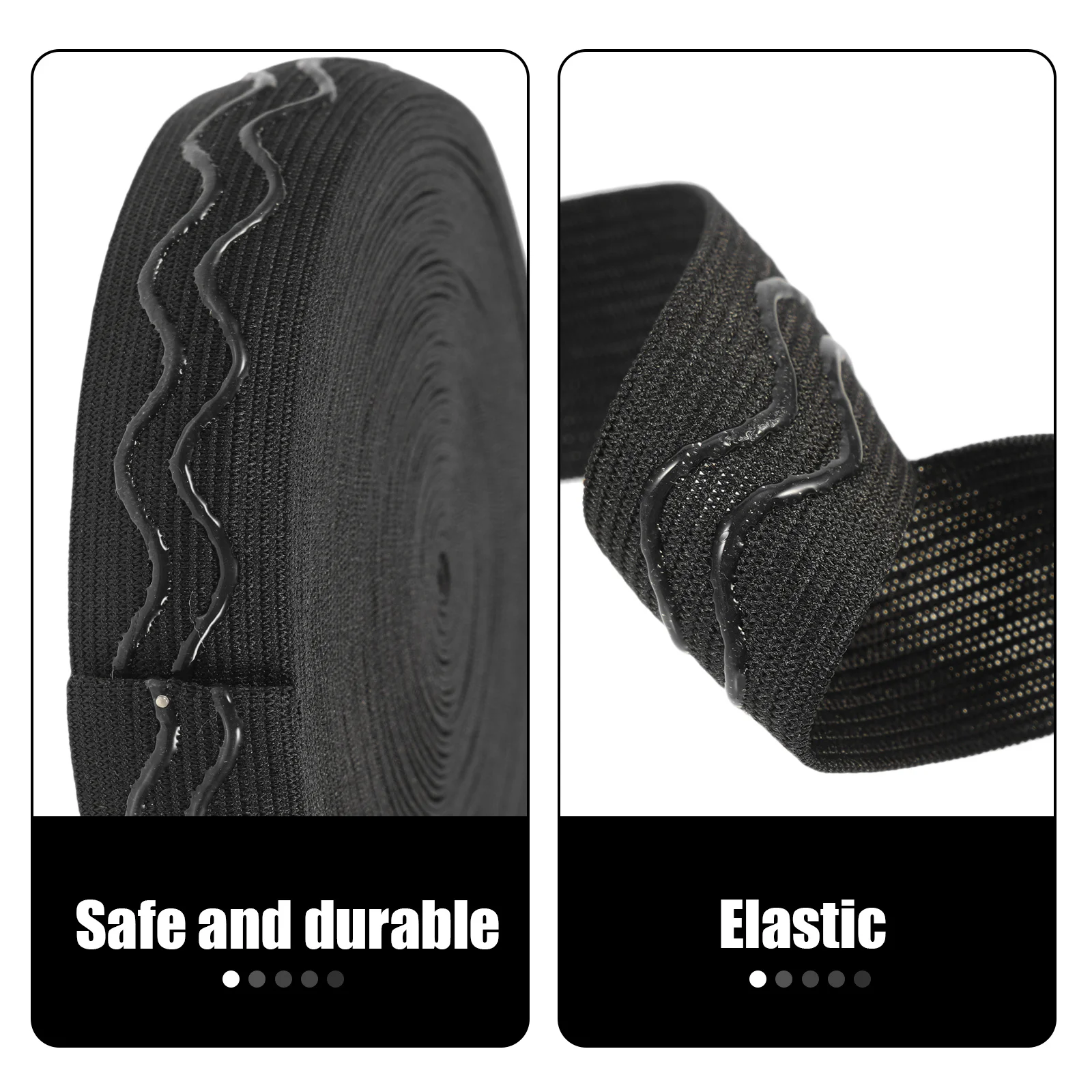 

1 Roll Sewing Elastic Strap Anti-Slip Polyester Stretch Band Waistband Clothing DIY Use Clothes Strap Elastic Band