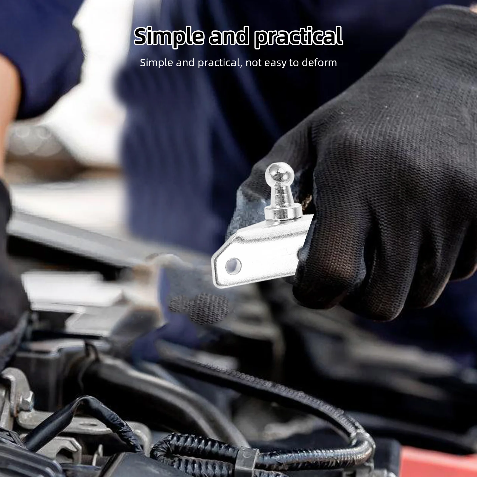 

1Pair 10Mm High-Precision Ball Mount Brackets for Gas Strut Reliable Lift System Connection Heavy-Duty for Automotive Furniture