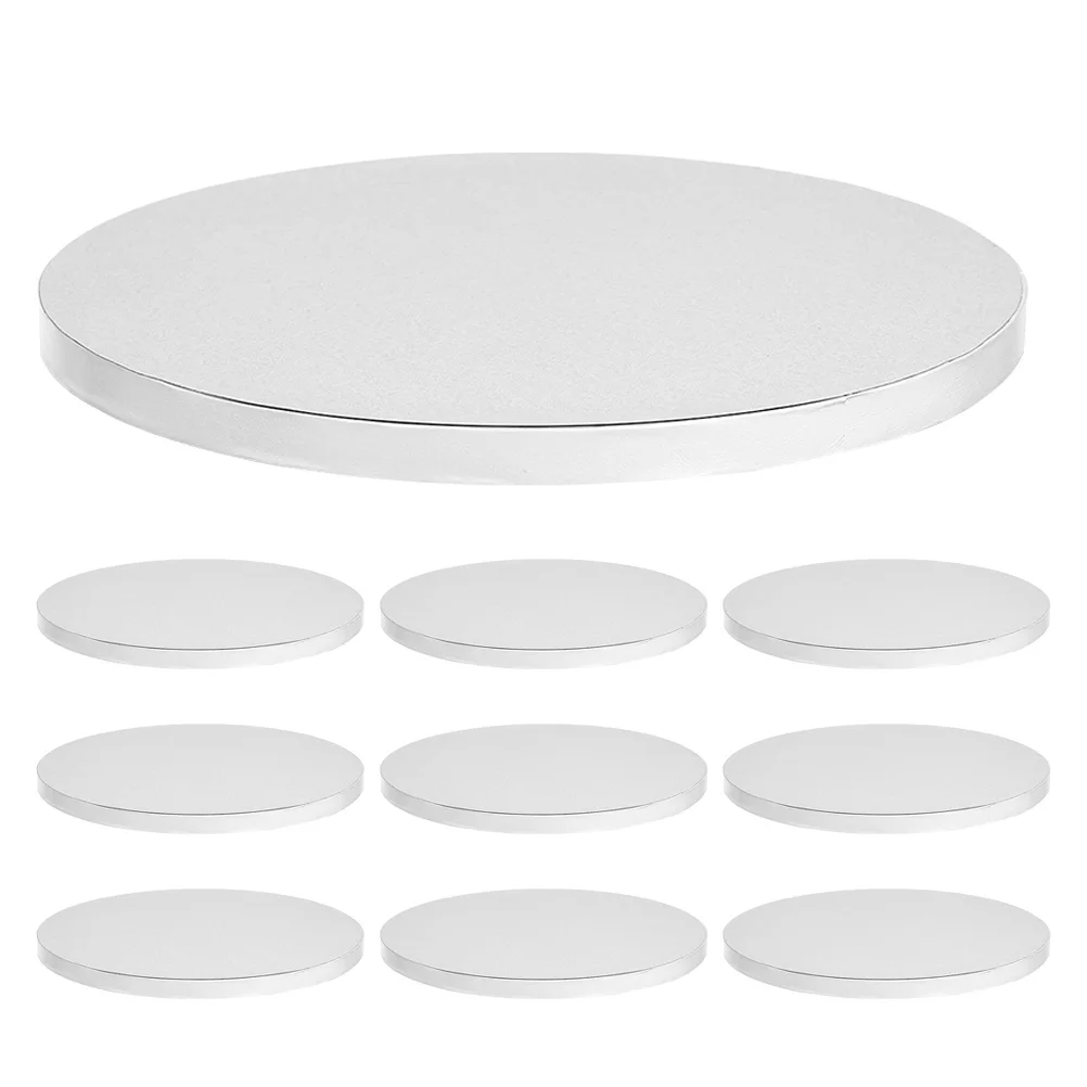 

10Pcs Round Cardboard Cake Circles Elegant Design Ideal for Promotions 5.89 Inch Round Cake Boards