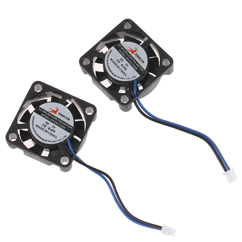 1pc Ultra-miniature Brushless Fan Electric DC 5V 6V Mute High Large Air Volume 2507 Mini Micro Tiny Cooling Fan Max Airflow Rate