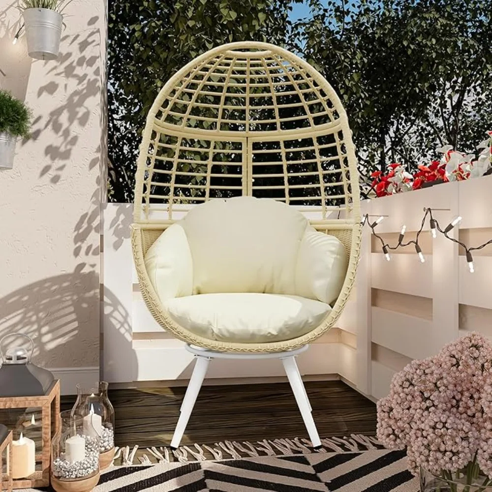 

Подвесное кресло-кокон для улицы с подставкой - плетеное из ротанга, с возможностью индивидуального заказа