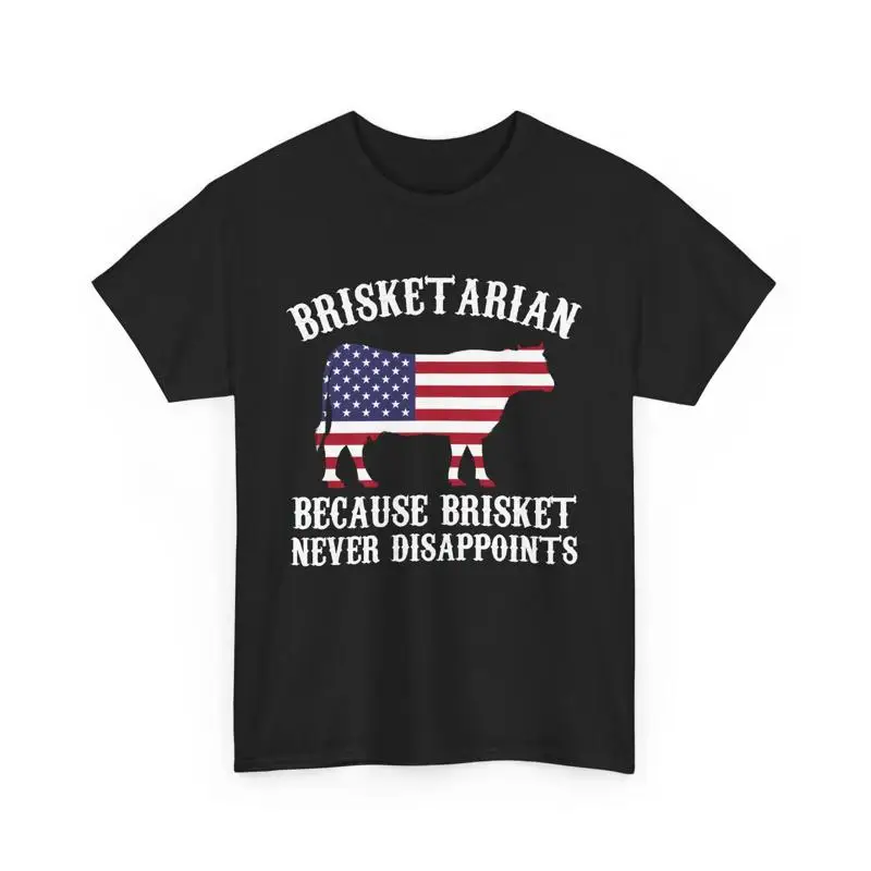 تي شيرت BBQ Lover Brisketarian لأن Brisket لا يفقد أبدًا