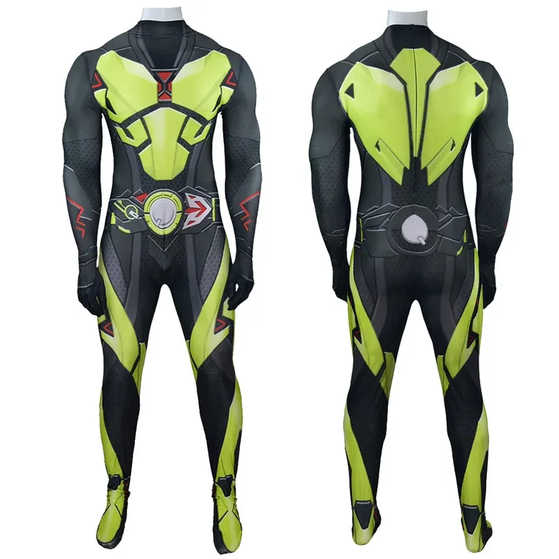 Série de tv kamen rider zero-one cosplay traje zentai adultos crianças bodysuit mascarado piloto subindo hopper macacão para o dia das bruxas