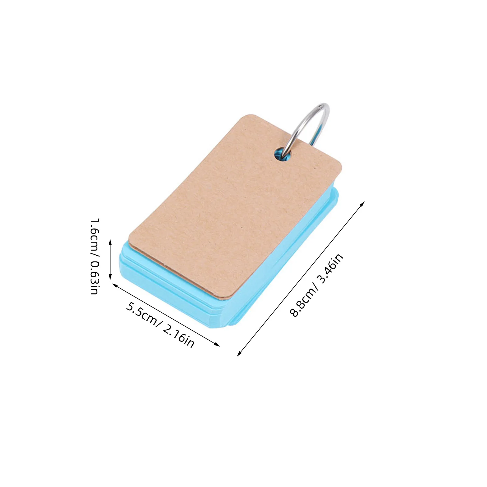 6 قطعة دفاتر الملاحظات الدائرية المحمولة بطاقات فلاش فارغة للدراسة ملاحظات لتقوم بها بنفسك ورق الذاكرة الموثق منصات الصفر اللوازم المدرسية