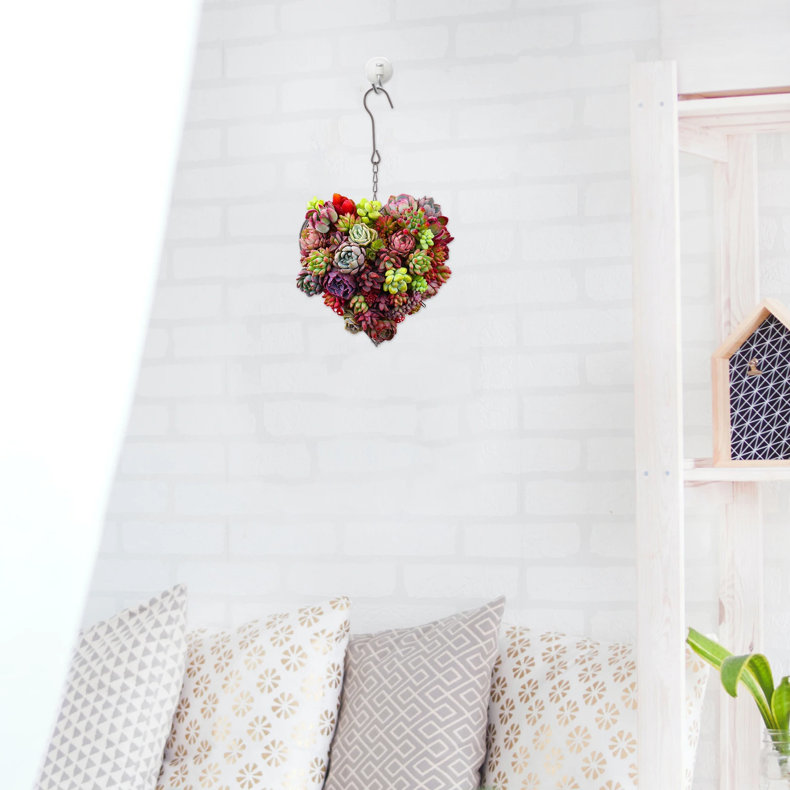 

Space-Saving Iron Wire Basket Wall Planter Flower Pot Iron Frame Succulent Holder Garden Home Decor Hanging Plant Pot Wall
