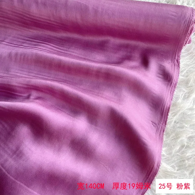 36 color Summer Sandwashed Silk Charmeuse Fabric, Soft and Smooth Mulberry Silk for Shirts and Dresses