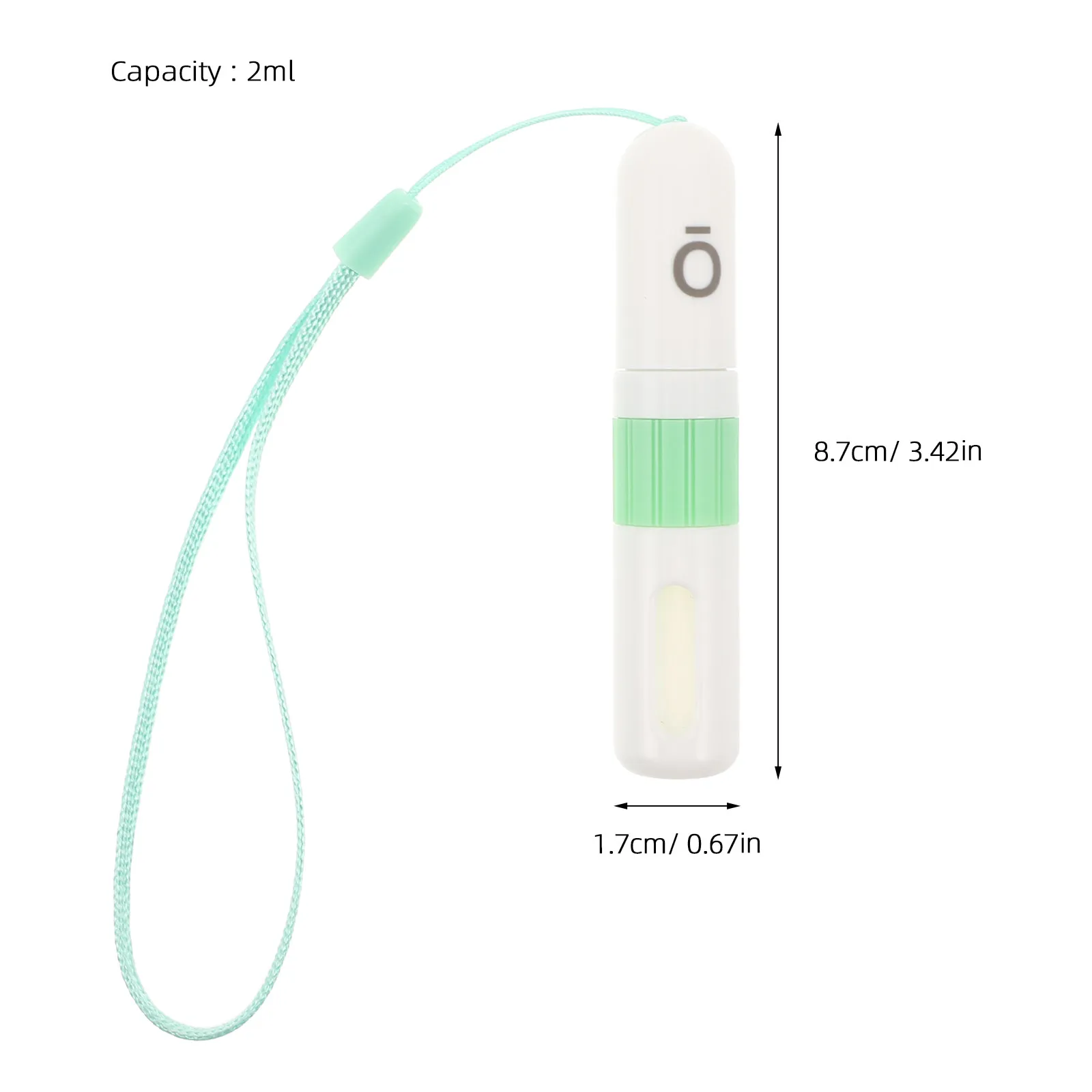 3Pcs Essential Oil Nasal Breath Stick Tubes 2Ml Plastic Refillable Aromatherapy Diffuser Mini Container Travel Portable Green