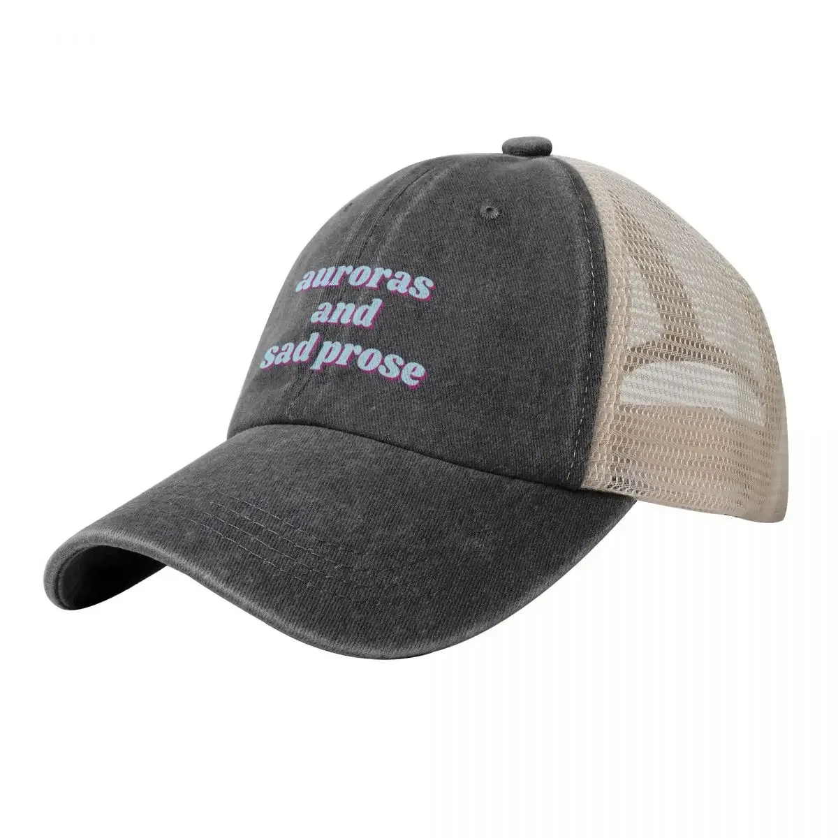 retro auroras and sad prose Baseball Cap New In Hat hiking hat Wild Ball Hat Beach Outing Female Men's