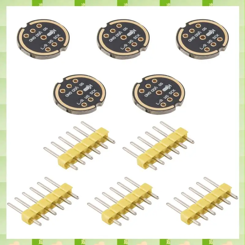 2025 5 pezzi INMP441 modulo microfono omnidirezionale MEMS supporto interfaccia I2S ad alta precisione a bassa potenza ESP32,5 pezzi INMP441 Omnid