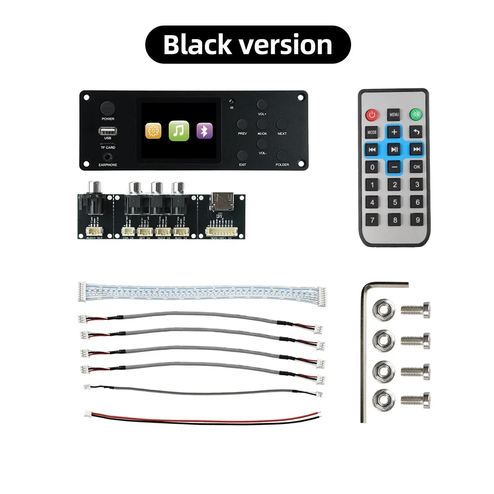 DC 5-12V 2.8 inch TFT Color Screen Bluetooth Lossless Audio Decoding Board  MP3 I2S Digital Audio Output Player 7 EQ Scene