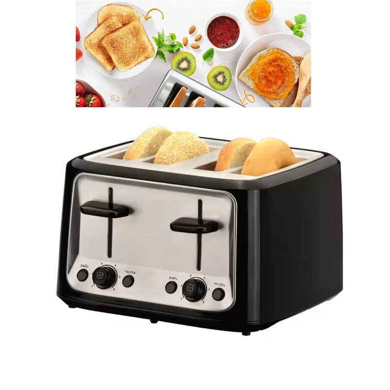 

Easy To Operate Electric Grill Toaster, Intelligent Hamburger Stainless Steel Toast Toaster