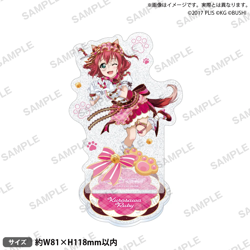 Japan Bushiroad Goods Lovelive Aqours Cat Coffee Ver Flash Stands