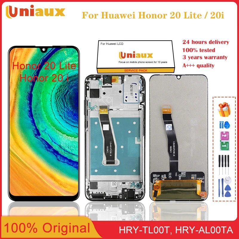 

6.21'' Original For Huawei Honor 20 Lite HRY-LX1T LCD Display Touch Screen Digitizer Replacement For Honor 20 Lite Global LCD