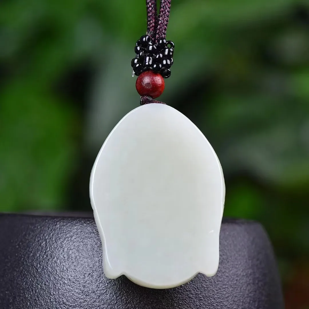 Hetian Jade Buddha Head Pendant Ornaments 1527#