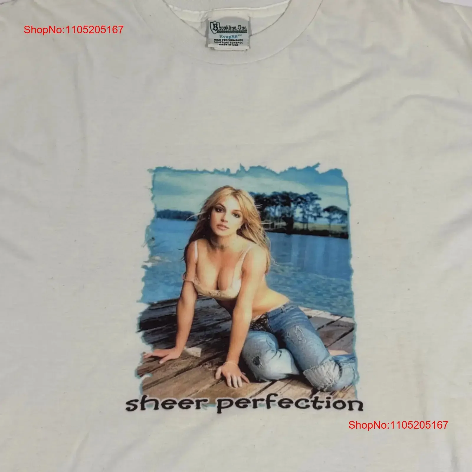 Vintage Y2K Britney Spears Sheer Perfection Bootleg Music Rap T Shirt XL RARE vintage Washed Soft Breathable streetwear fashion
