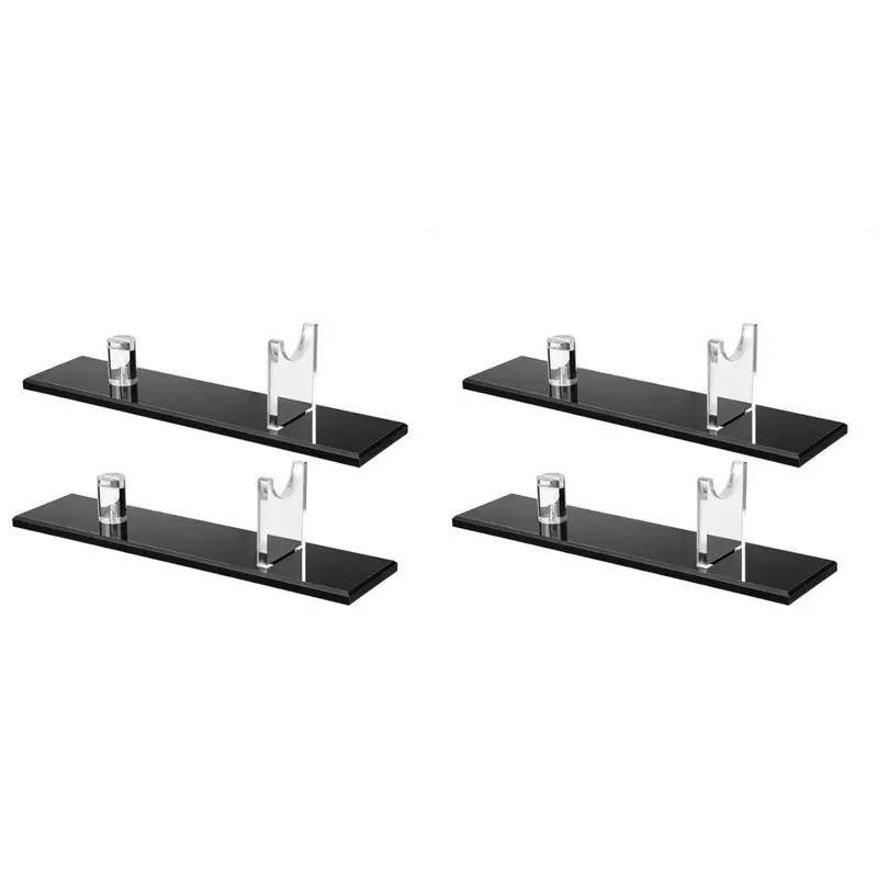 

Versatile 4Pcs Knife Display Stand Acrylic Knife Case Desktop Knife Display, Single Knife Holder For Home Decor (Black Base)