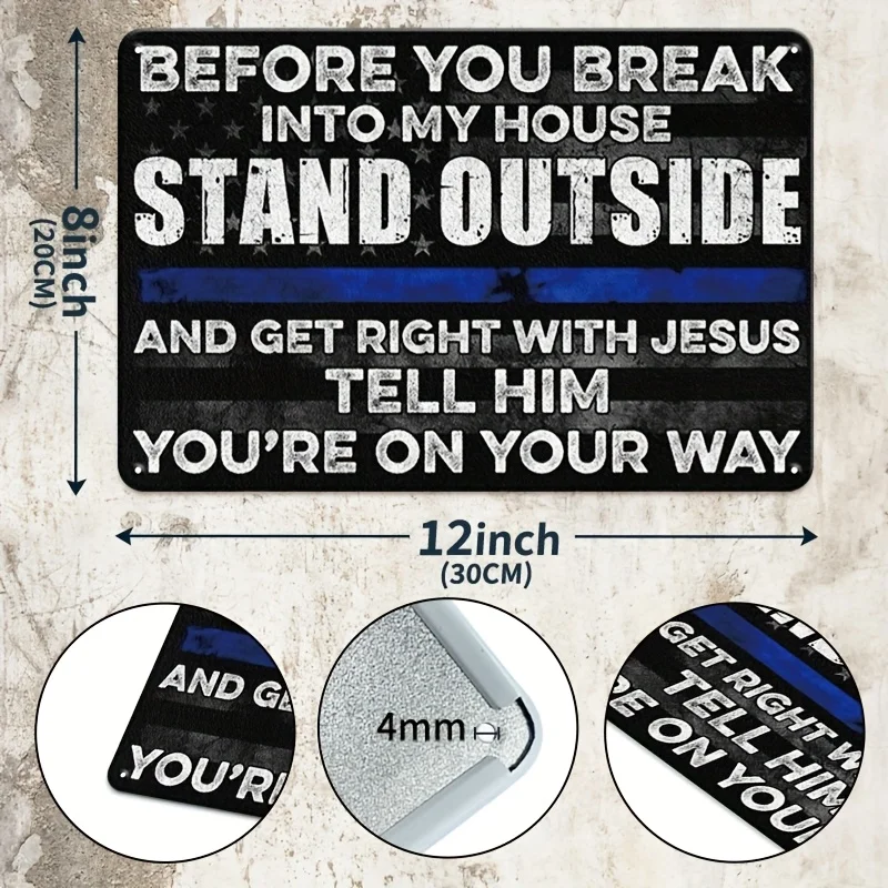6pcs Set: A Set of 6 Vintage Metal Signs for Outdoor Decoration, Featuring a Humorous 