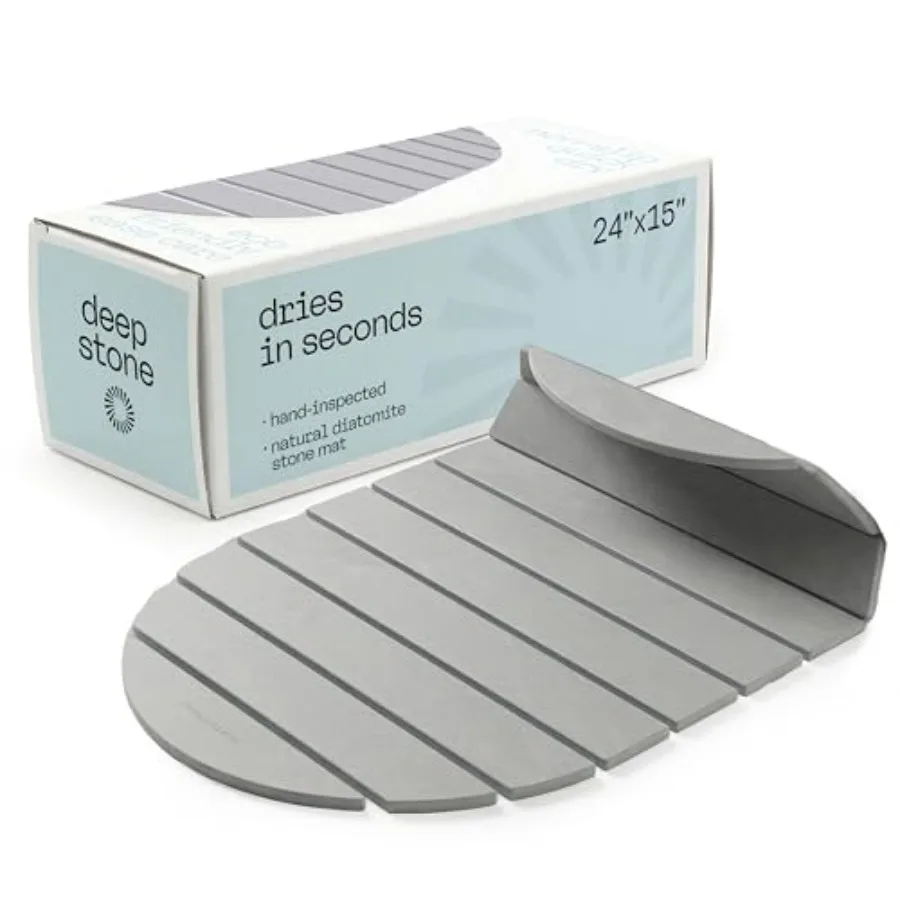 

Складной каменный коврик для ванной из диатомитовой земли, большой, быстросохнущий, с нескользящим основанием, влагопоглощающий, для ванной комнаты и душа