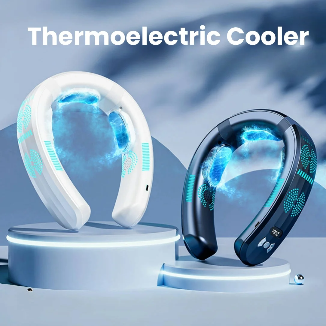 New Hanging Neck Fan Wearable Air Conditioner USB Rechargeable Portable 3 Refrigeration Mute 6000mAh Outdoor Summer Cooler Fans